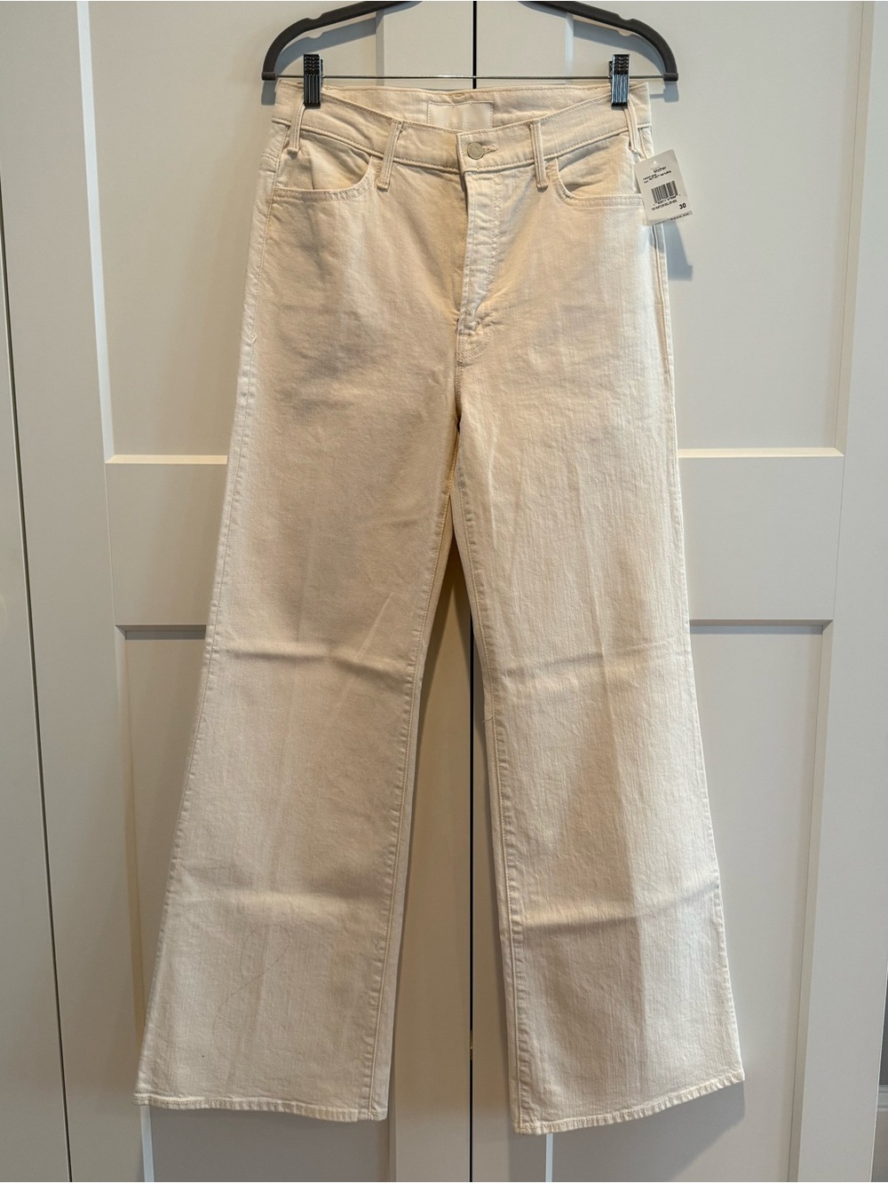 NWT MOTHER The Hustler Roller Heel Act Natural 30